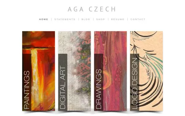 Aga Czech - an actor website built by Web For Actors