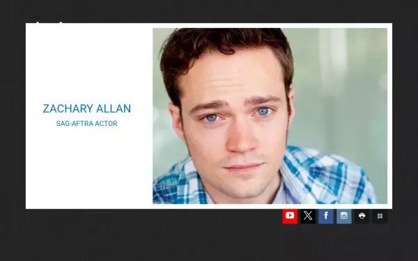Zachary Allan - an actor website built by Web For Actors