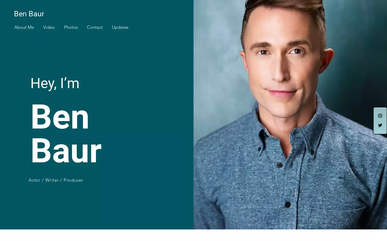 Screenshot of benbaur.com