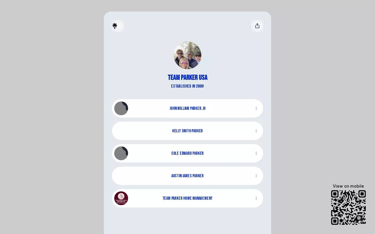Screenshot of coleparker.com