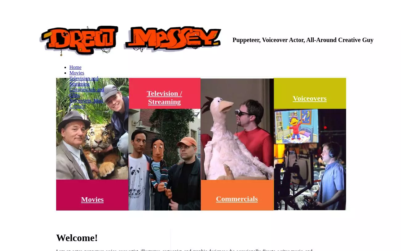 Screenshot of drew-massey.com