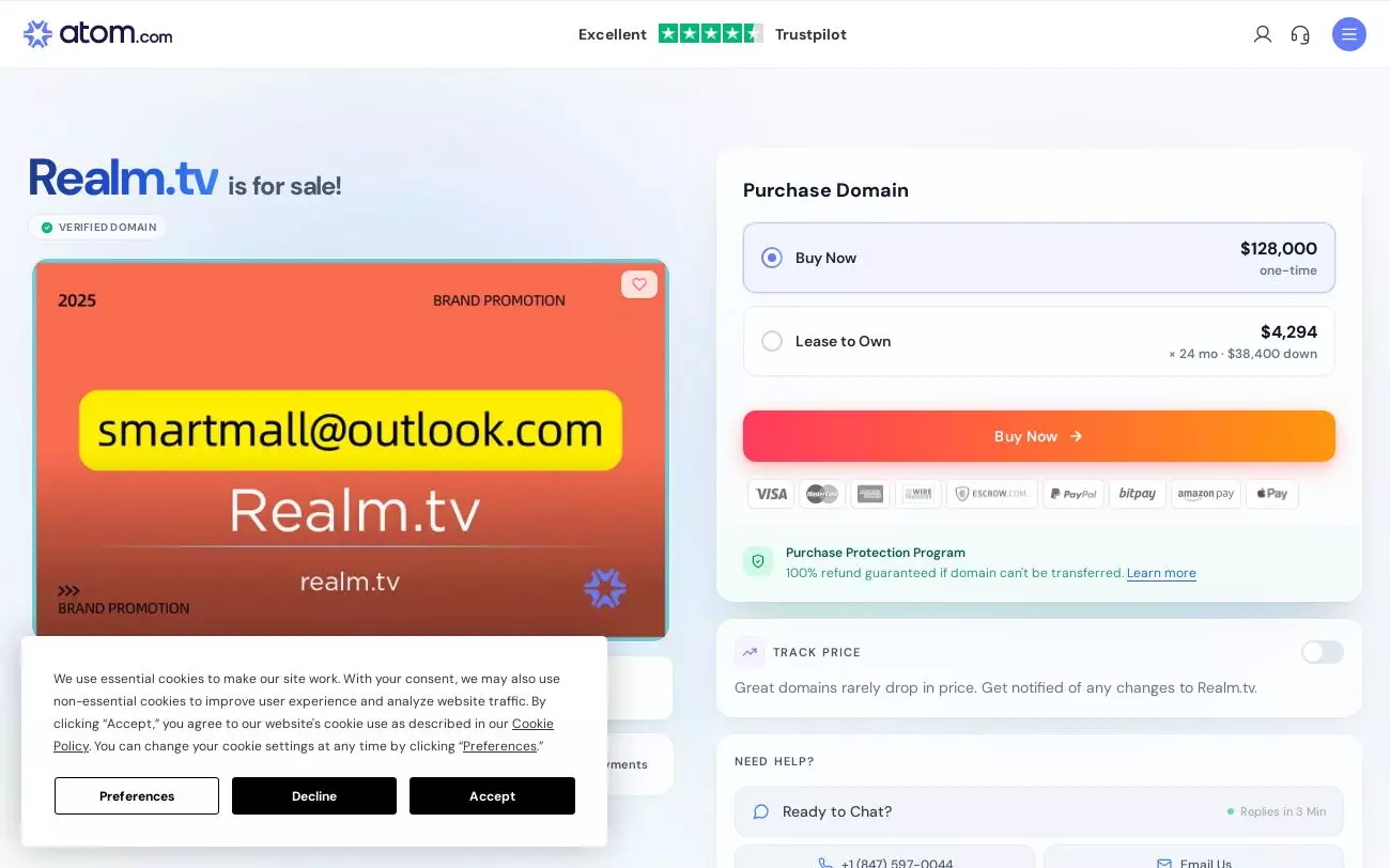Screenshot of realm.tv