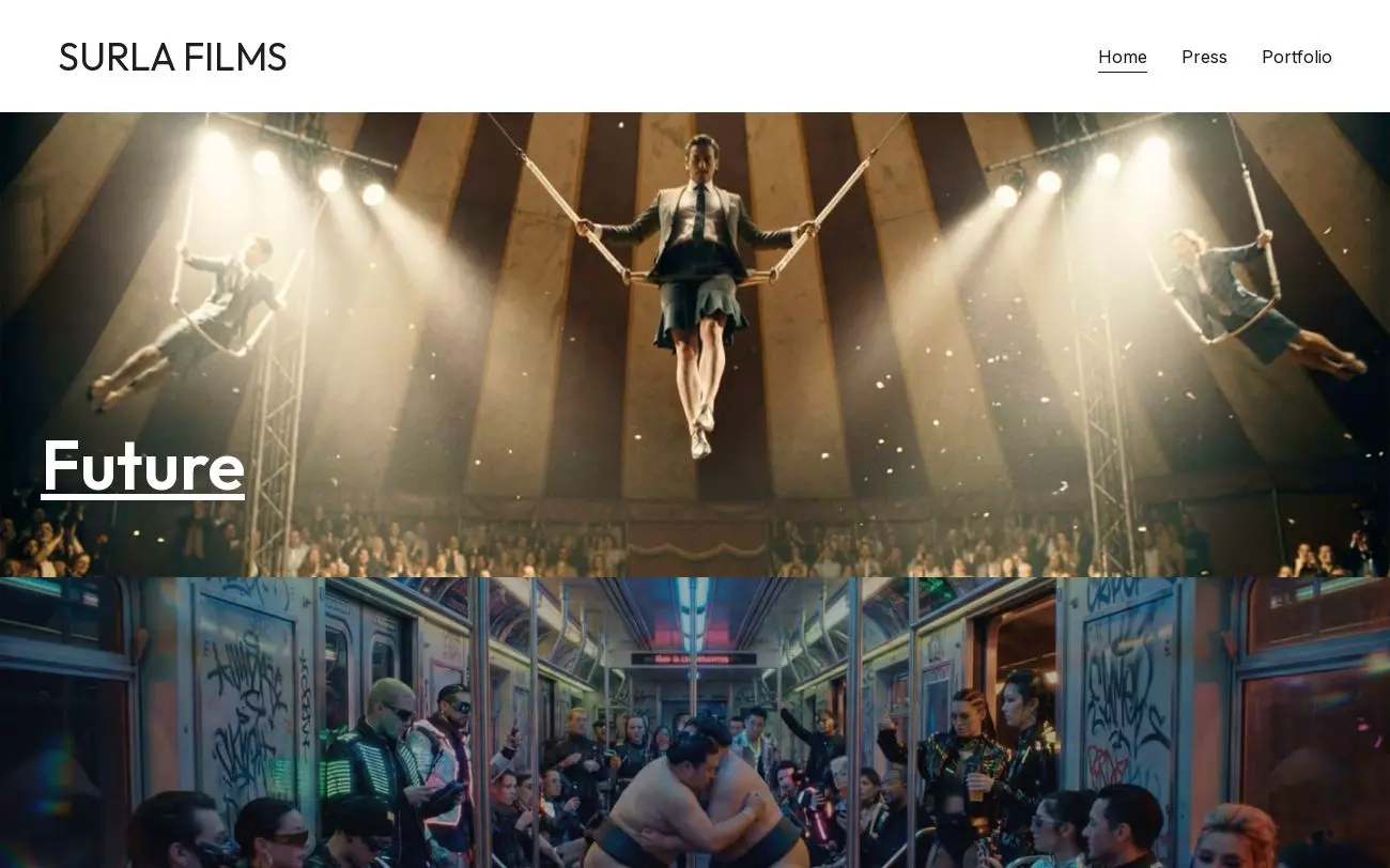 Screenshot of surlafilms.com