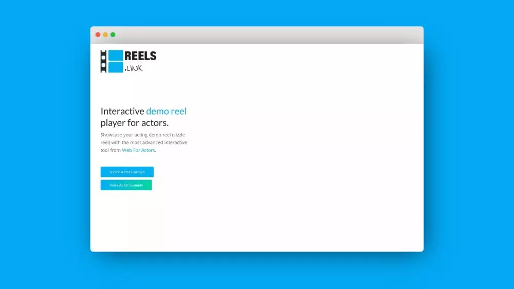 Reels.link - Modernize Your Acting Reel